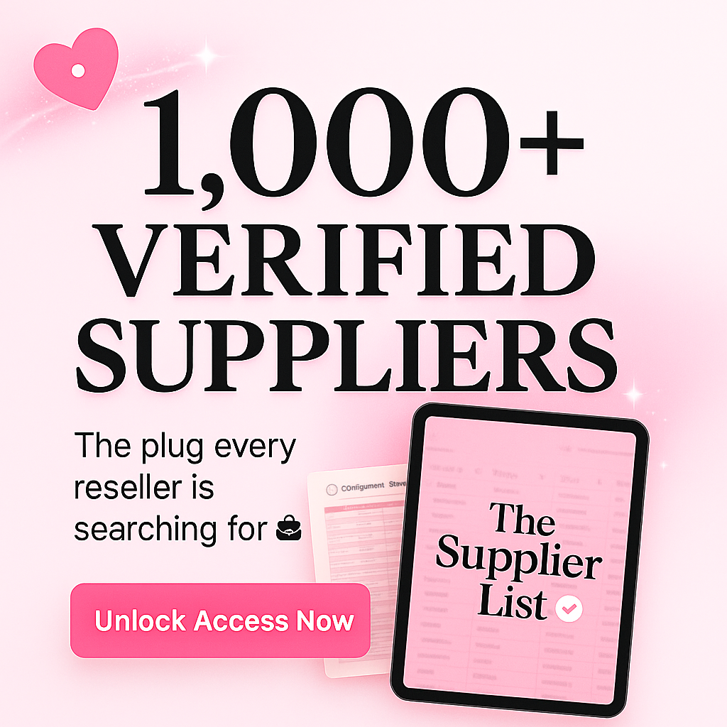 1,000+ Suppliers Bundle -  Male & Female Friendly