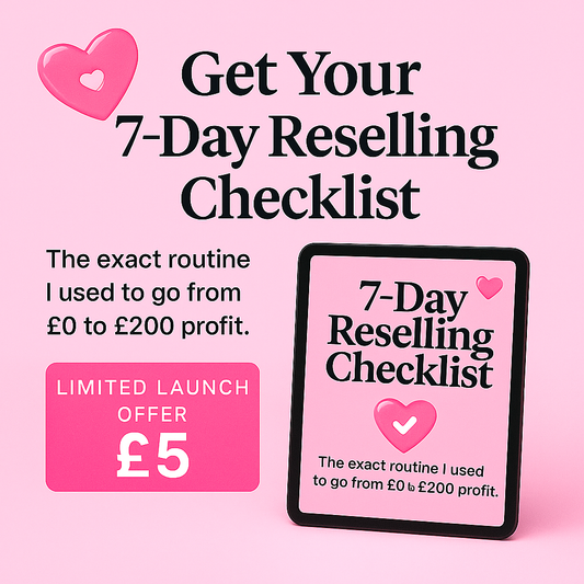 LIMITED OFFER - Starter Checklist – 7-Day Reseller Routine
